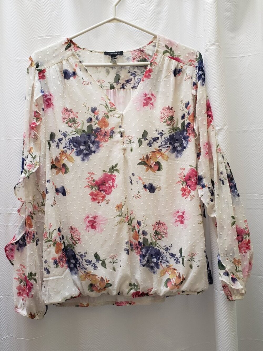 Tamara H Boho Floral Blouse with Long Sleeves